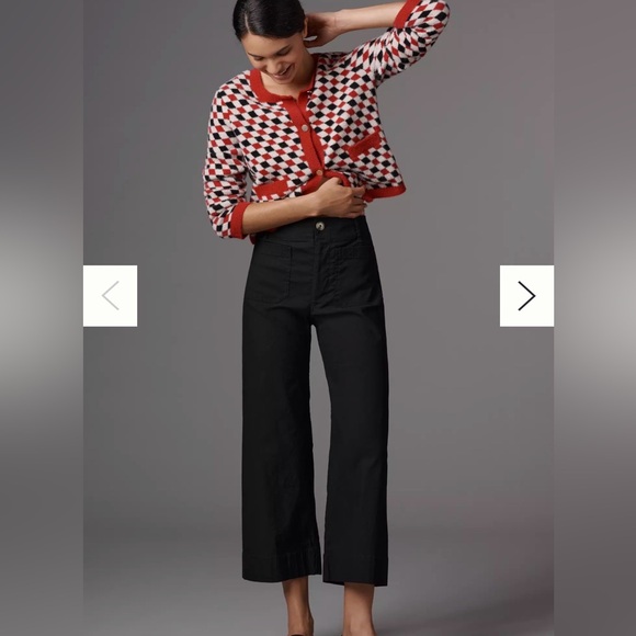 Anthropologie Pants - Anthropologie Maeve The Colette Magic Fabric Crop Wide-Leg Pants size 26